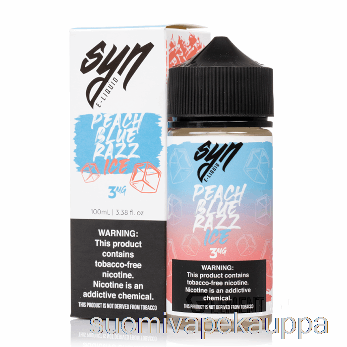 Vape Suomi Jää Persikansininen Razz - Syn Nesteet - 100ml 3mg